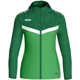 Jako Iconic Trainingsjacke mit Kapuze Damen 222 soft green/sportgrün 42