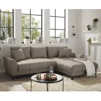 Stella Trading Ecksofa Sandfarben - 281x189 cm