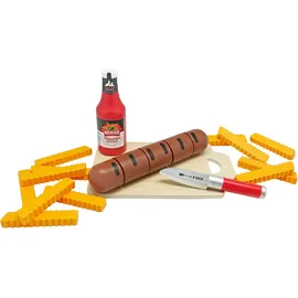 Tanner Bratwurst mit Pommes und Ketchup