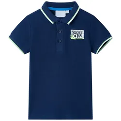 Kinder-Poloshirt Marineblau 92