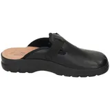 Fly Flot Herren Hausschuh Lederdecksohle Pantoffel Clog 220038, Größe:47 EU, Farbe:Schwarz - Schwarz - 47