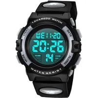 BEN NEVIS Digital Uhren für Kinder Jungen - 50 M Wasserdicht Sports Outdoor Digitaluhr Kinder Silikon Armbanduhr mit Wecker/Stoppuhr/LED-Licht/Stoßfest/Datum,Elektronische Kinderuhren Blau