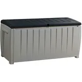KETER Novel Aufbewahrungsbox 124 x 55 x 62,5 cm Grau/Schwarz