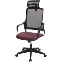 Mendler Bürostuhl HWC-J52, Drehstuhl Schreibtischstuhl, ergonomisch Kopfstütze, Kunstleder ~