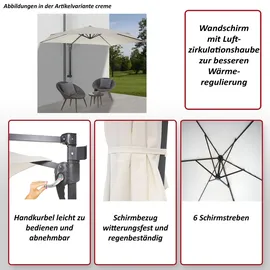 MCW Acerra Ø 300 cm Creme