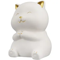 Deko Katze Kitty weiß 10,5cm