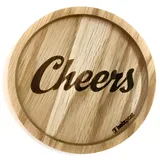Holzpost Untersetzer " Cheers"