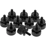 InLine 77770S 10er Pack Rändelschrauben (schwarz) für Gehäuse, 12mm