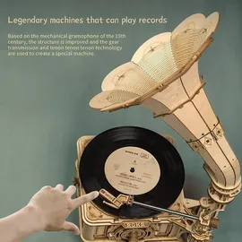 ROKR 3D-Puzzle 'Classical Gramophone' (Electric Version)