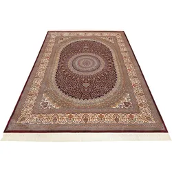 Teppich WECON HOME "Täbriz", rot, B:250cm H:5mm L:340cm, Modal, Teppiche, Wohnzimmer, Orient Design