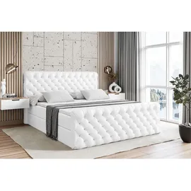 altdecor Boxi8-Z 160 x 200 cm H4 Weiß Hochglanz