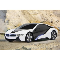 Jamara – Fahrzeug, BMW I8 1:24, weiß, 27 MHz