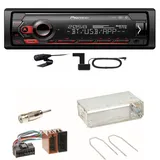 Pioneer MVH-S420DAB Bluetooth USB DAB+ MP3 Einbauset für Renault Clio 1 2 Twingo