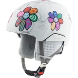 Alpina PIZI - Sicherer, Leichter & Stoßabsorbierender Skihelm Mit Abnehmbaren Ohrenpolstern Für Kinder, patchwork-flower matt, 46-51 cm