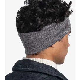 Buff Merino Wide Stirnband multistripes fog grey