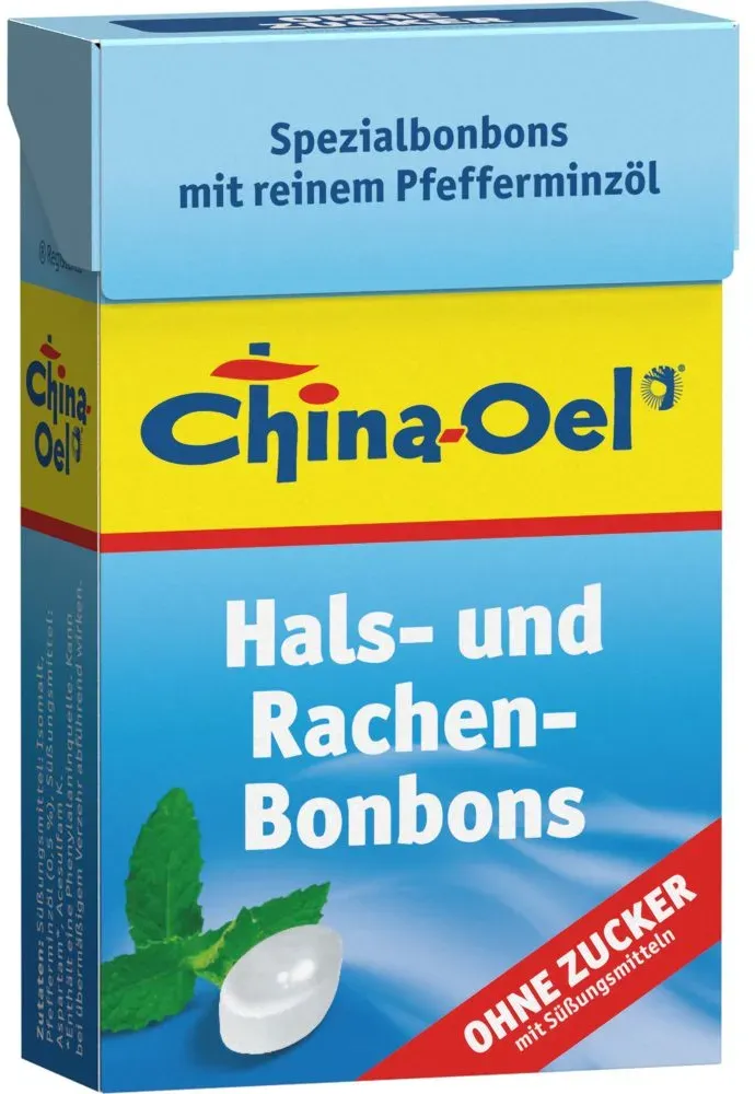 China-Oel® Hals- und Rachenbonbons - ohne Zucker