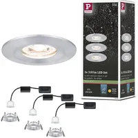Paulmann Nova Mini Coin Alu gedreht starr 3er set