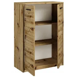 matkam Bürokommode 2D2P 108 x 77 x 35 cm Eiche Artisan