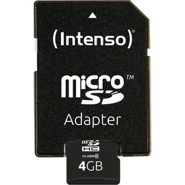 Intenso microSD Class 10 4 GB + microSD-Adapter