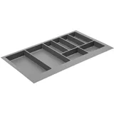 MS Beschläge - Besteckeinsatz Besteckkasten Schubladenkasten Universal Schubladen-organizer Anthrazit 840mm
