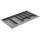 MS Beschläge - Besteckeinsatz Besteckkasten Schubladenkasten Universal Schubladen-organizer Anthrazit 840mm
