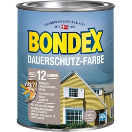 Bondex Dauerschutz-Farbe 750 ml schneeweiß seidenglänzend