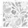 Queence Fliesenaufkleber Blumen 12er Set 15 cm x 15 cm