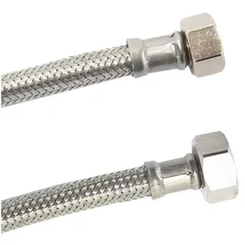 KLASEBO® Panzerschlauch Edelstahl, DN8 3/8" x 1/2" 1500 mm