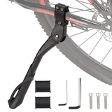 DEWEL Fahrradständer 24-29 Zoll,4 cm Höhenverstellbar Fahrradständer Mountainbike Fahrrad Anti-Rutsch Seitenständer für Mountainbike,MTB,Trekking, Rennrad etc