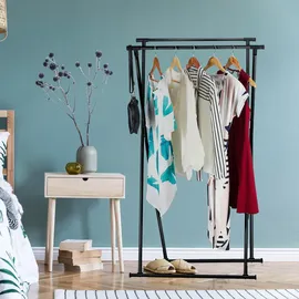 Relaxdays Herrendiener ausziehbar Schwarz