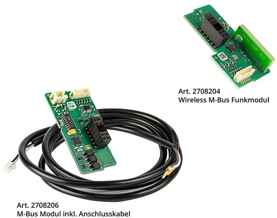 M-Bus Funkmodule für Wärmemengenzähler (Ausführung: Mit Anschlusskabel)