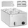 Royal Catering Bain Marie Warmhaltebehälter Speisenwärmer Ablasshahn 600 W 4 GN 1/4