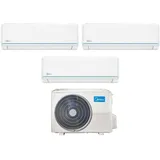 Midea - test-split-inverter-klimageräte serie evolution 9+9+9 mit m3of-21hfn8-q r-32 wi-fi optional 9000+9000