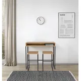 WoodMan Konsolentisch WOODMAN "Dominic", schwarz (eichefarben, schwarz), B:35cm H:65cm T:35cm, Tische, Konsolentisch, auch als Beistelltisch verwendbar, FSC-zertifiziert