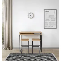 WoodMan Konsolentisch WOODMAN "Dominic", schwarz (eichefarben, schwarz), B:35cm H:65cm T:35cm, Tische, Konsolentisch, auch als Beistelltisch verwendbar, FSC-zertifiziert