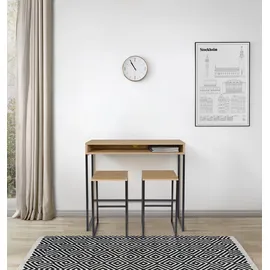 WoodMan Konsolentisch WOODMAN "Dominic", schwarz (eichefarben, schwarz), B:35cm H:65cm T:35cm, Tische, Konsolentisch, auch als Beistelltisch verwendbar, FSC-zertifiziert
