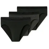 SCHIESSER Rioslip Cotton schwarz/silber XL 3er Pack
