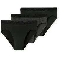 SCHIESSER Rioslip Cotton schwarz/silber XL 3er Pack
