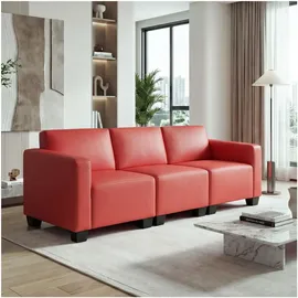MCW 3-Sitzer Sofa rot