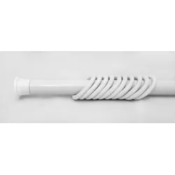 KS Handel 24 Alu Teleskopstange mini 45 - 65 cm weiss Duschvorhangstange Klemmstange ** extra kurz**