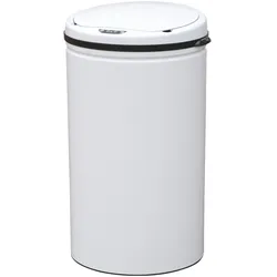 SVITA Sensor-Mülleimer 30L Stahl Mülleimer mit Sensor Abfalleimer Küche Weiß