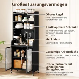 Costway Küchenbuffet 192 cm Schwarz