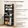 Costway Küchenbuffet 192 cm Schwarz