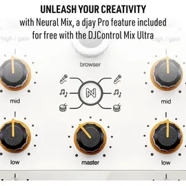 Hercules DJControl Mix Ultra mobiler DJ-Controller mit Netzteil, DJ Controller