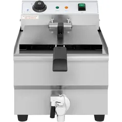 Royal Catering Elektro-Fritteuse - 9,5 l - 3200 W - Ablasshahn -