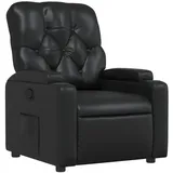 vidaXL Relaxsessel, Schwarz Kunstleder