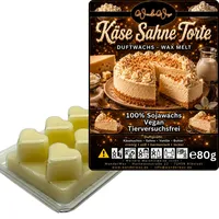WonderWax Duftwachs Wax Melts für Duftlampe, 6 Herzen Duftmelt Wachsmelt Sojawachs Duftwachs Würfel für Raumdüfte, Wachs Duftöl Winter Indoor Schmelzen für Aromalampe Käse Sahne Torte