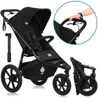 Lionelo - Kinderwagen AZURA schwarz - Schwarz