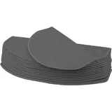 MCW 15er-Set Stufenmatte MCW-G49, Treppenteppich Treppenschutz Treppenmattenset, 65x25cm ~ halbrund, grau