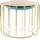 Kayoom Beistelltisch KAYOOM "Pouf Comfortable 110, abnehmbares und wendbares Oberteil", blau (türkis, gold, gold), B:50cm H:45cm T:50cm, Eisen, MDF, Samtbezug, Schaumstoff, Spiegel, Tische, Beistelltisch, praktisch umzuwandeln in Tisch oder Hocker, mit 